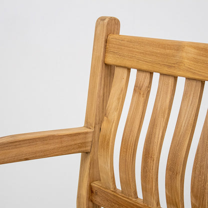 Gartenbank aus Teak – Serie München – 120 cm