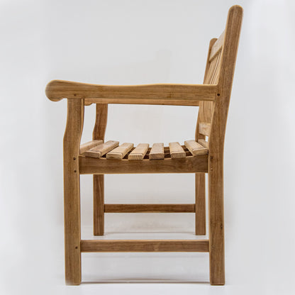 Gartenbank aus Teak – Serie München – 120 cm