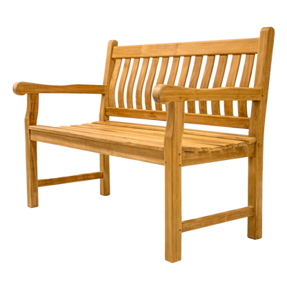 Gartenbank aus Teak – Serie München – 120 cm